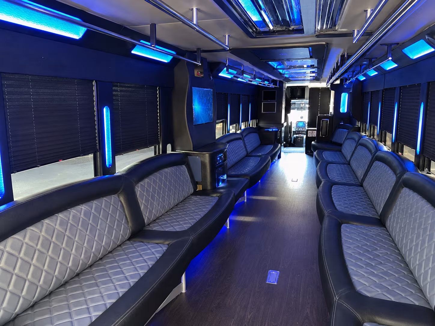 28 Passenger Party Bus Interior