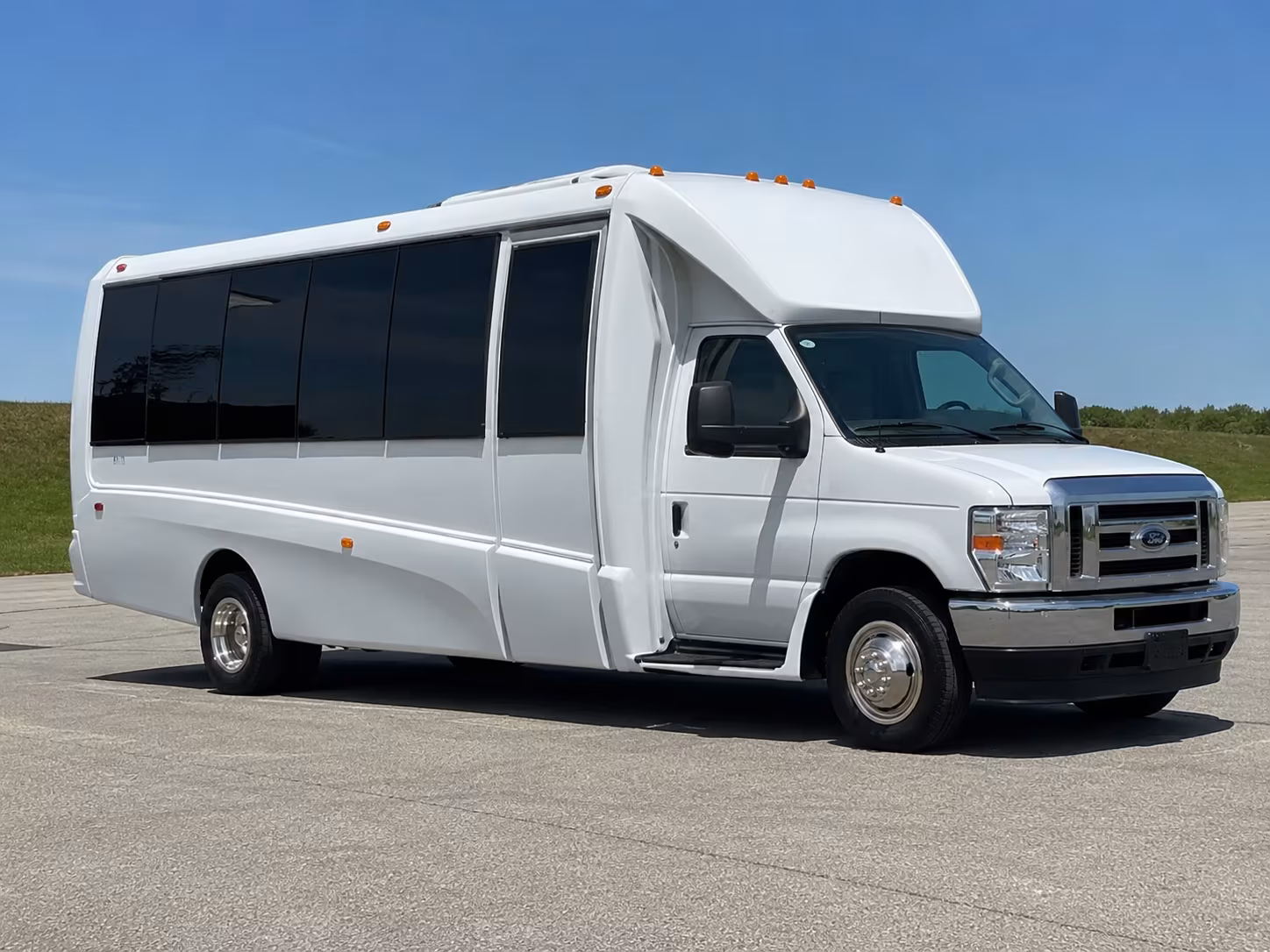 Meridian Private Event Transportation party bus exterior