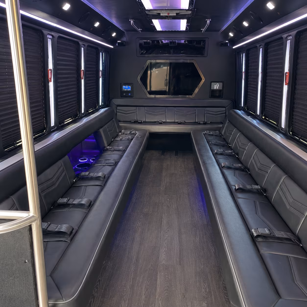 Meridian Wedding Transportation party bus exterior