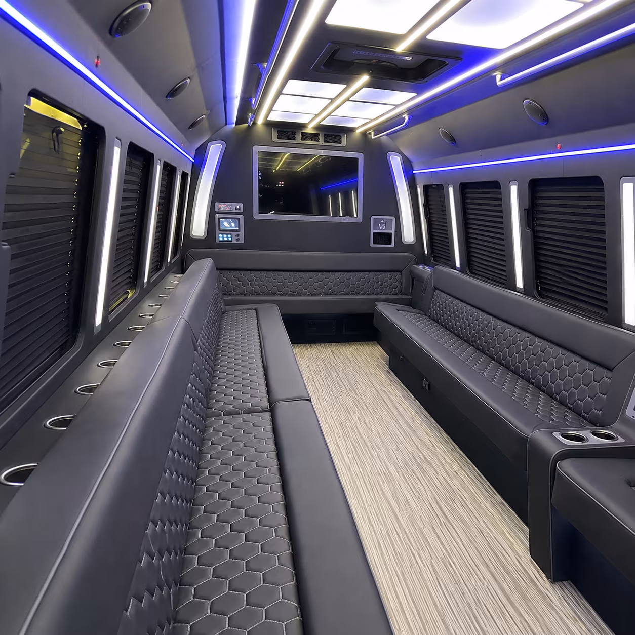 Meridian Wedding Transportation onboard seating