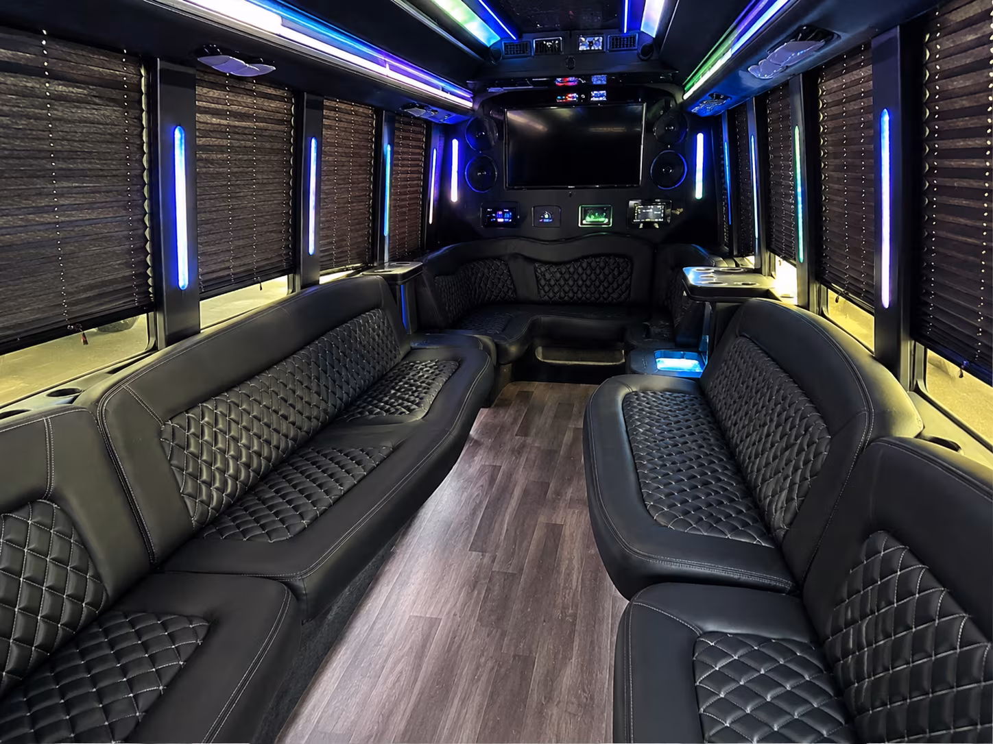 Meridian Winery Tour & Pub Crawl Transportation onboard seating