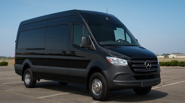 Exterior of Meridian Party Bus Company's 14 Passenger Sprinter Limousine in Meridian
