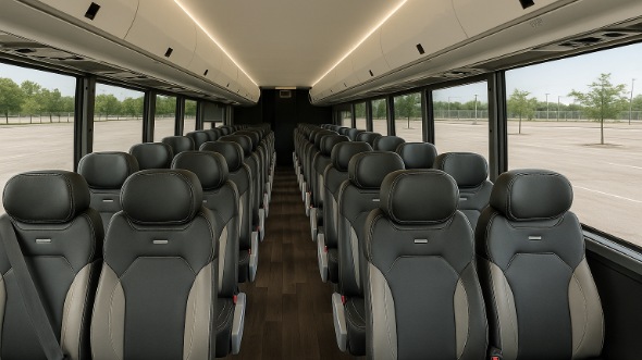 Interior of Charter Bus Company Meridian's 25 Passenger Mini Bus in Meridian
