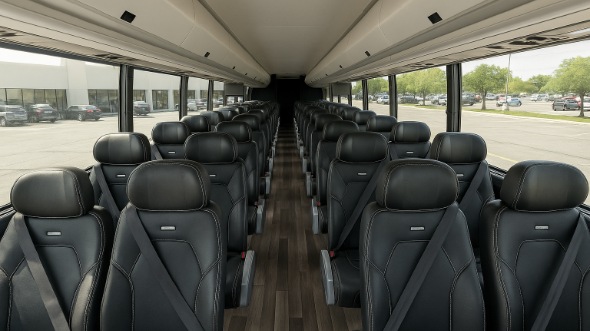 Interior of Charter Bus Company Meridian's 30 Passenger Minibus in Meridian