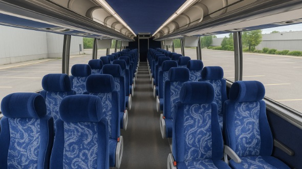 Interior of Charter Bus Company Meridian's 47 Passenger Charter Bus in Meridian