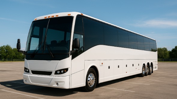 Exterior of Charter Bus Company Twin Falls's 50 Passenger Party Bus in Twin Falls