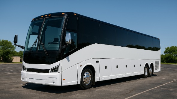 Exterior of Charter Bus Company Meridian's 56 Passenger Charter Bus in Meridian